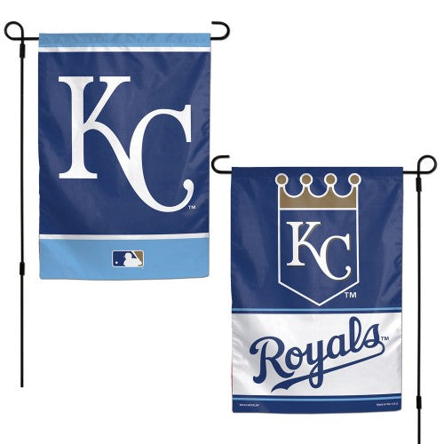 Kansas City Royals Garden Flag 2 Sided Logo heartlandflags