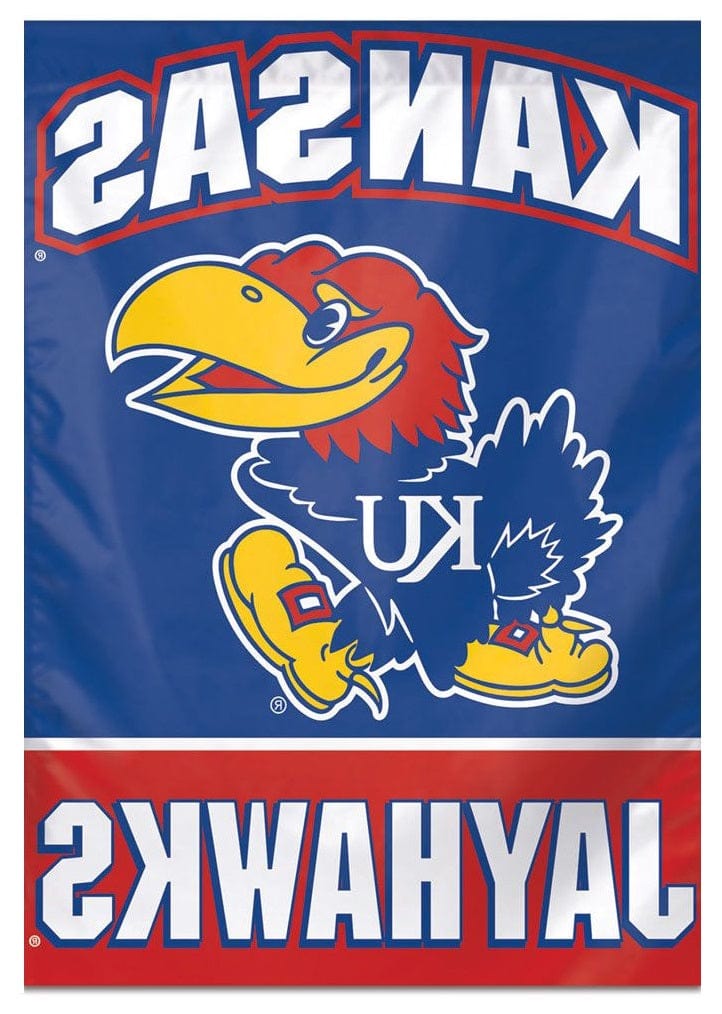 Kansas Jayhawks Banner KU House Flag heartlandflags