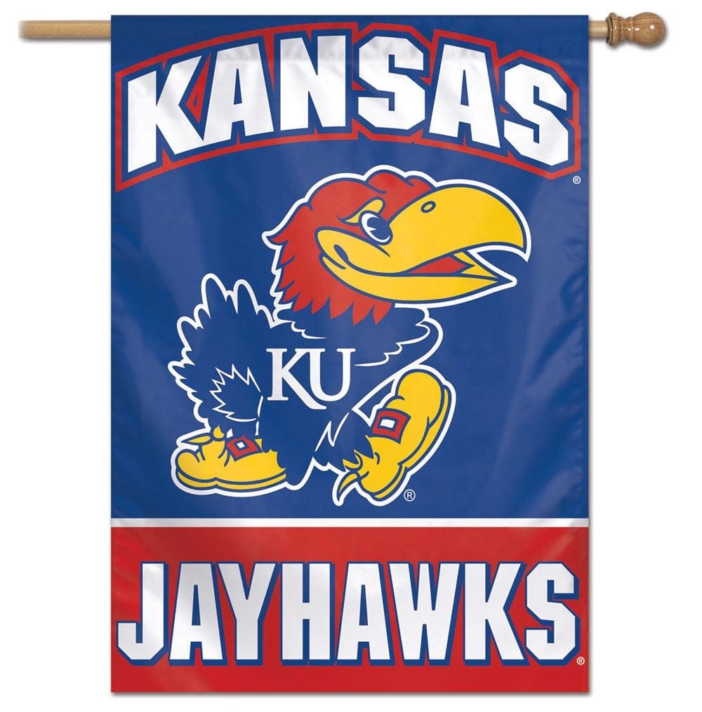 Kansas Jayhawks Banner KU House Flag heartlandflags