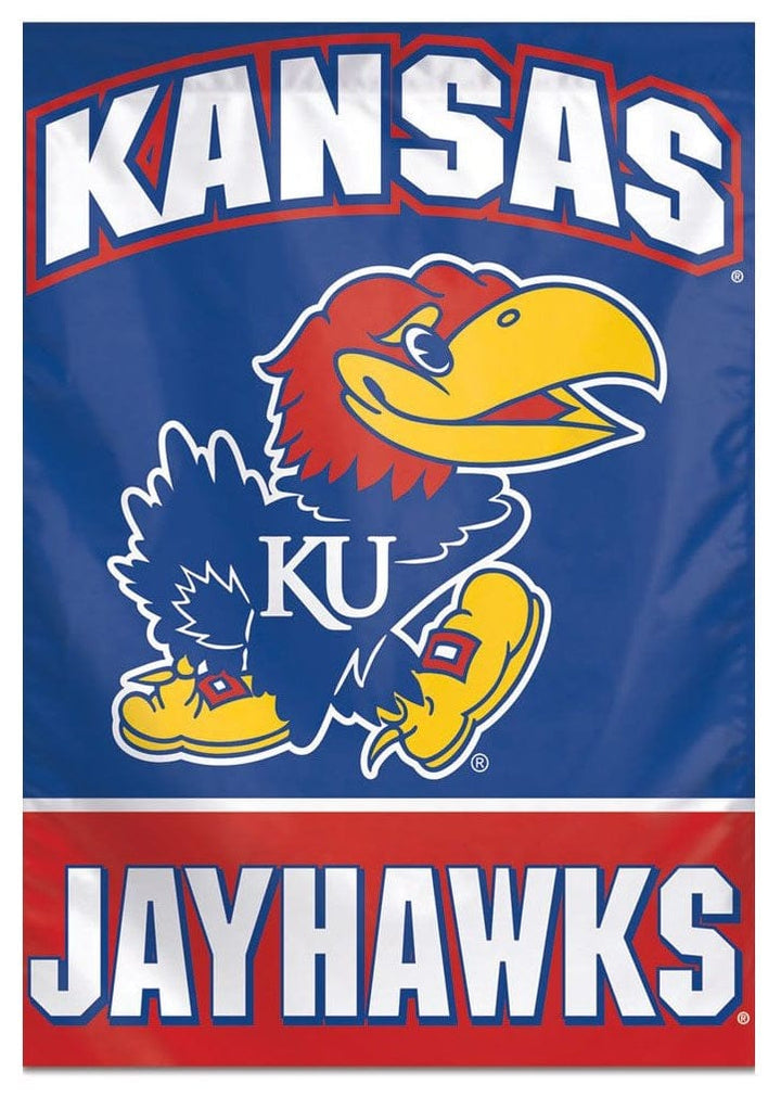 Kansas Jayhawks Banner KU House Flag heartlandflags