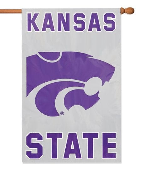 Kansas State Wildcats Banner 2 Sided Applique House Flag heartlandflags