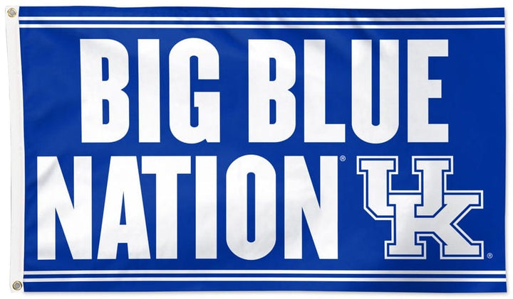 Kentucky Big Blue Nation Flag 3x5 Big Slogan heartlandflags