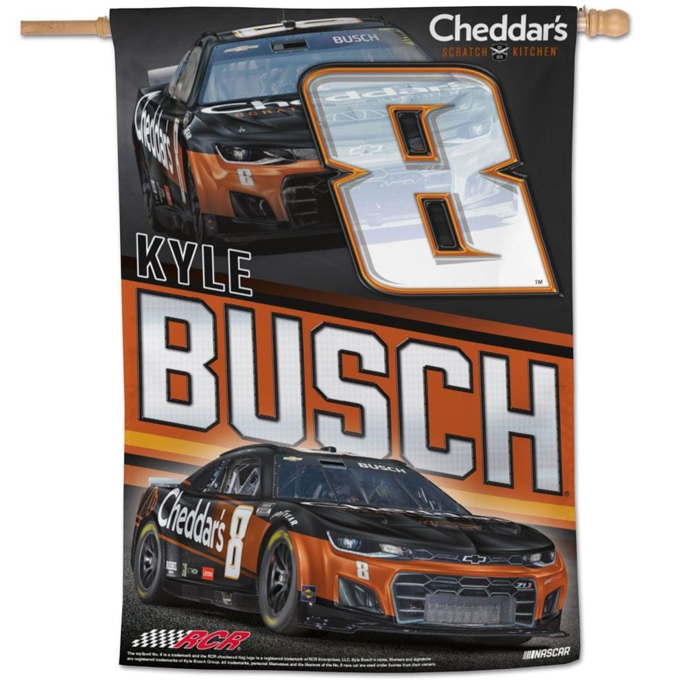 Kyle Busch Banner 2024 House Flag heartlandflags