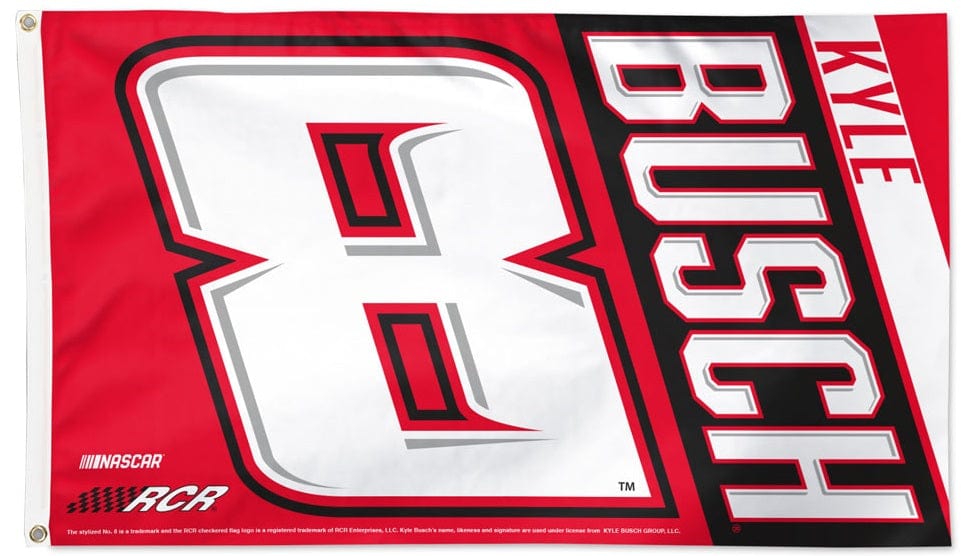 Kyle Busch Flag 3x5 Number 8 Race Car heartlandflags