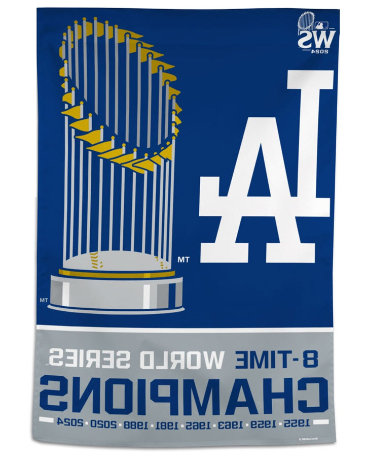 LA Dodgers Banner 8-Time World Series Champions heartlandflags