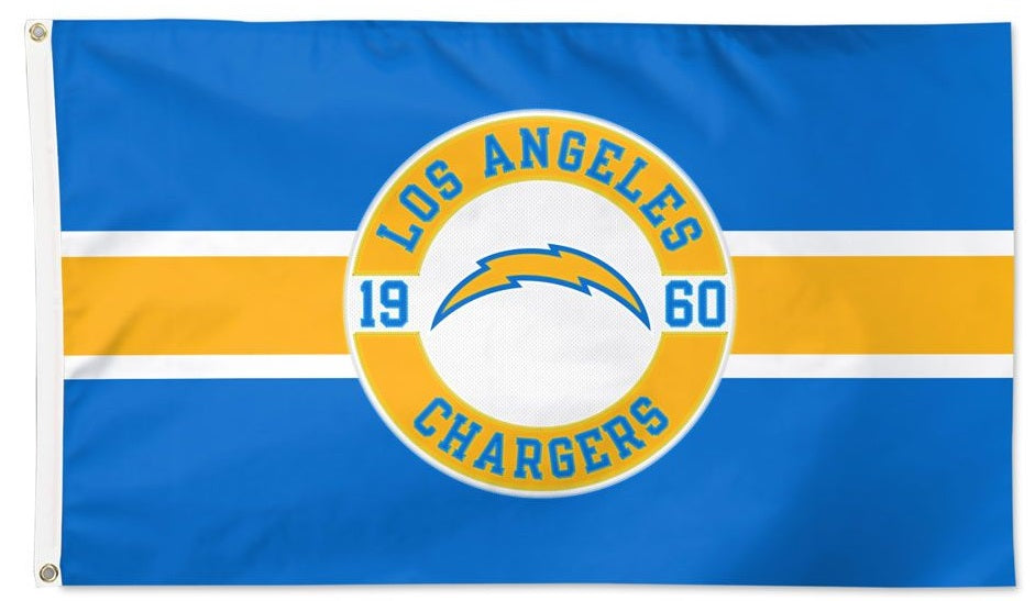 Los Angeles Chargers Flag 2 Sided Applique heartlandflags