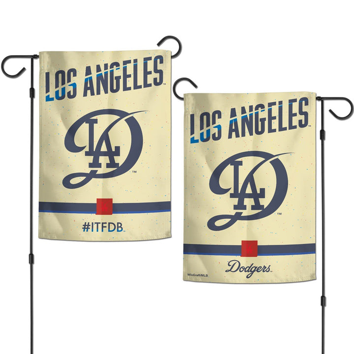 Los Angeles Dodgers City Connect Garden Flag heartlandflags