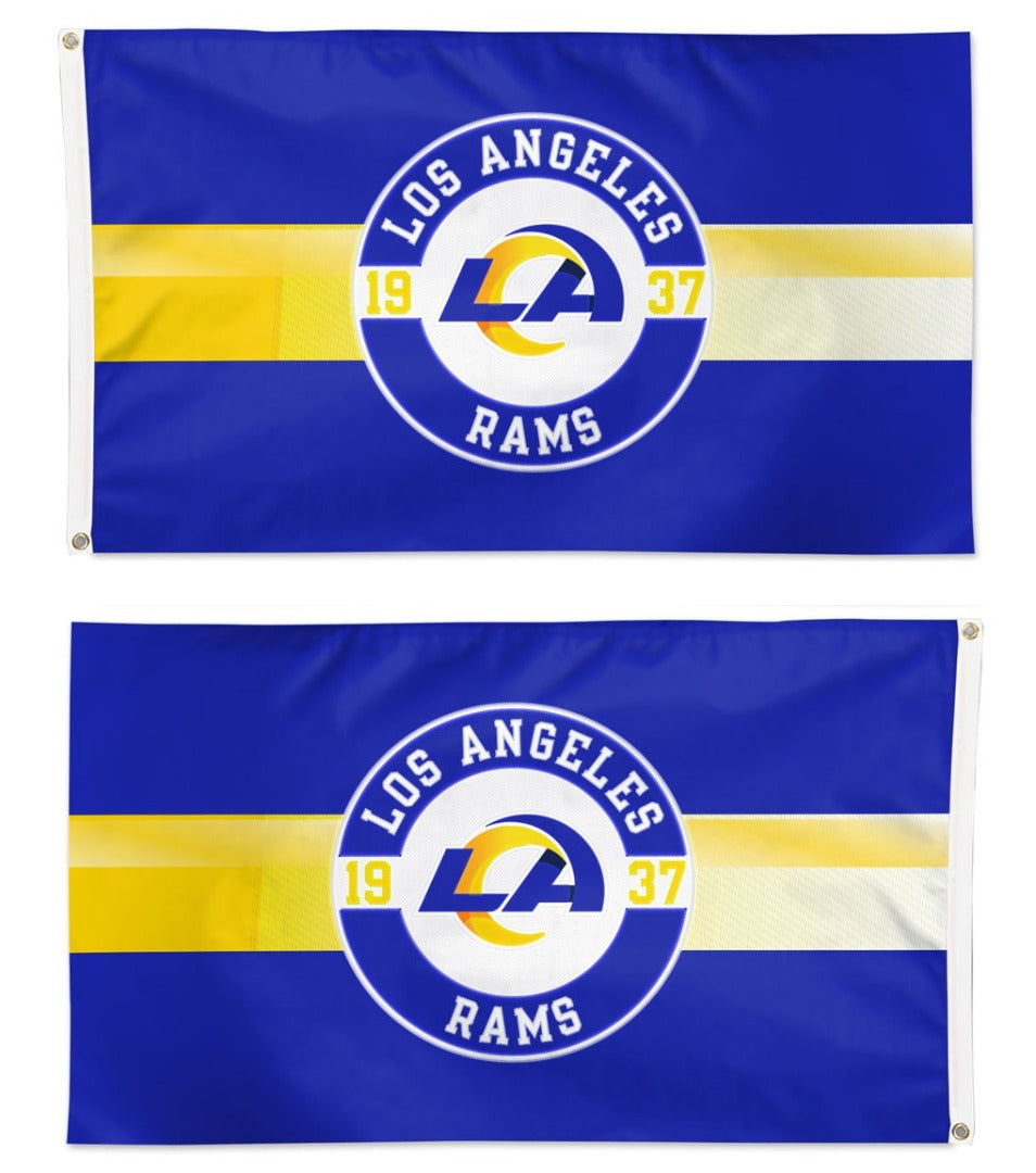 Los Angeles Rams Applique Flag 2 Sided heartlandflags