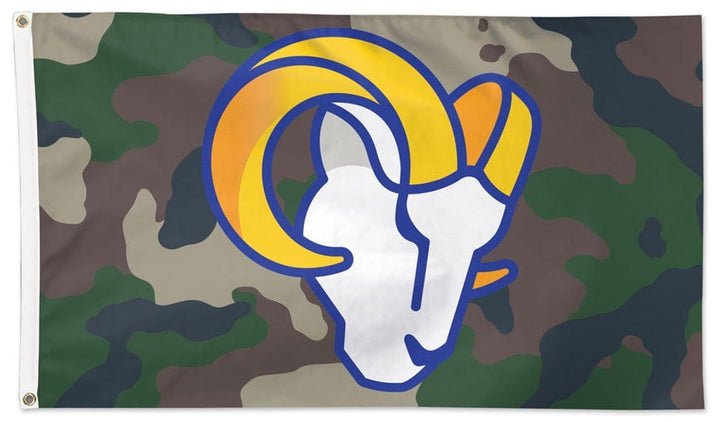 Los Angeles Rams Flag 3x5 Armed Forces Camo heartlandflags