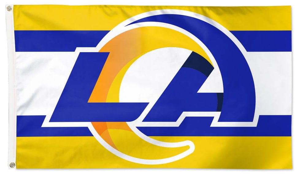 Los Angeles Rams Flag 3x5 Logo Stripe heartlandflags