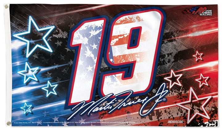 Martin Truex Jr Flag 3x5 Patriotic 2024 Red White Blue heartlandflags