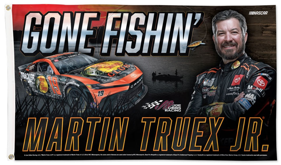 Martin Truex Jr Flag Gone Fishin' 3x5 heartlandflags