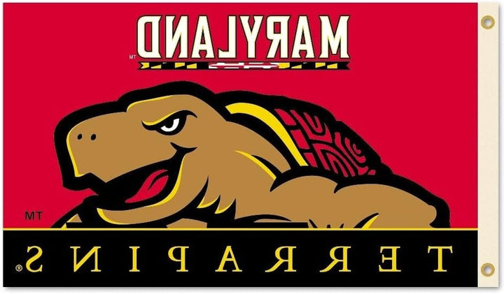 Maryland Terrapins Flag 3x5 Logo heartlandflags