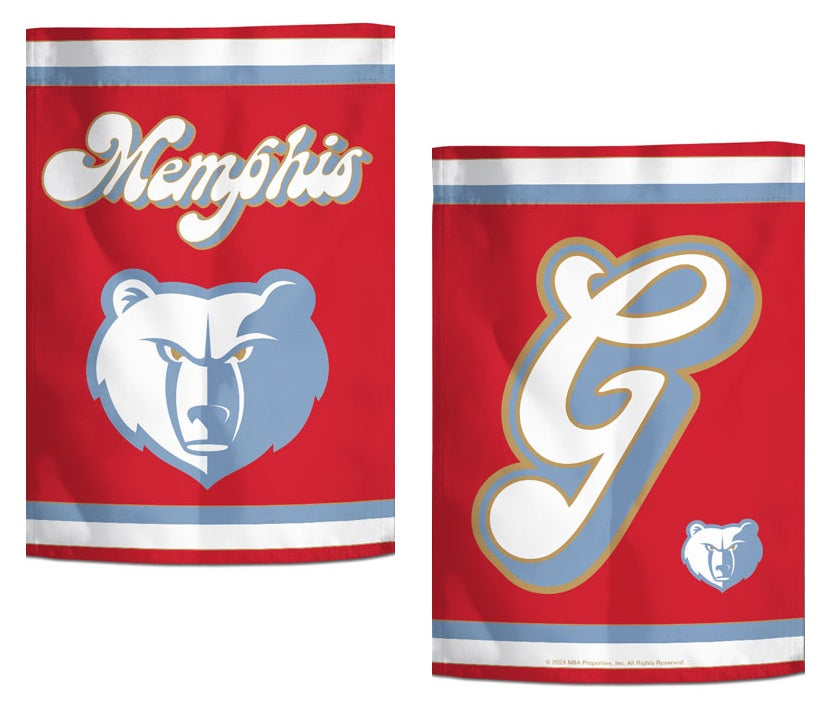 Memphis Grizzlies City Garden Flag 2 Sided heartlandflags