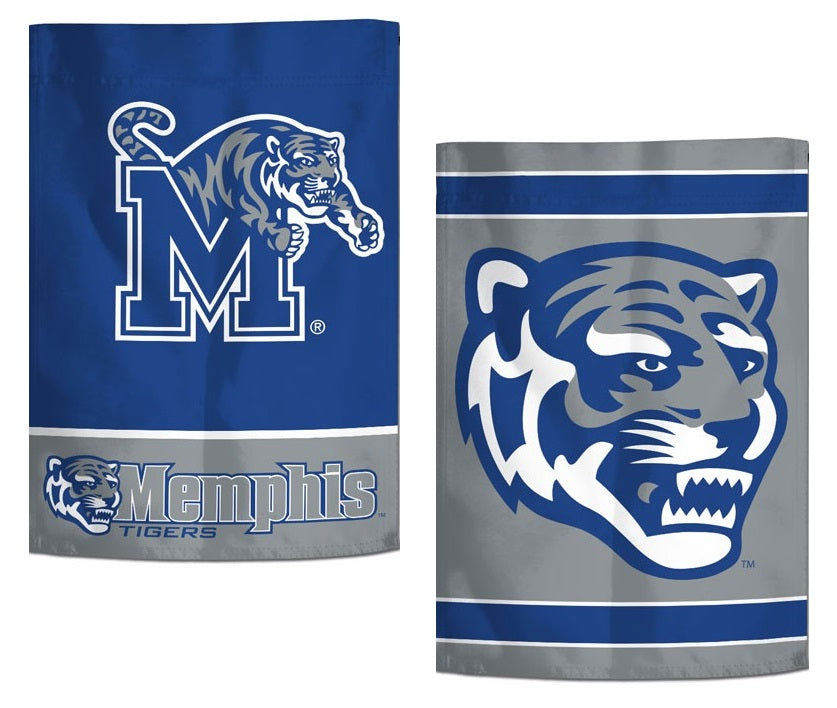 Memphis Tigers Garden Flag 2 Sided Logo heartlandflags