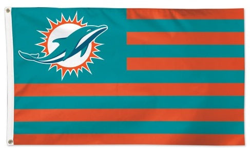 Miami Dolphins Flag 3x5 Americana Stars Stripes heartlandflags