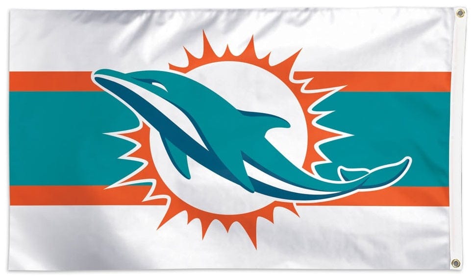 Miami Dolphins Flag 3x5 Away Stripe heartlandflags