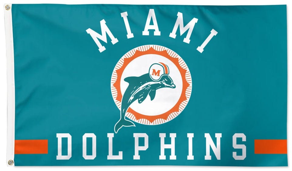 Miami Dolphins Flag 3x5 Classic Logo heartlandflags