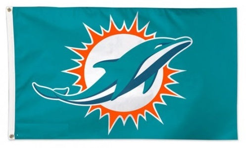 Miami Dolphins Flag 3x5 Logo heartlandflags