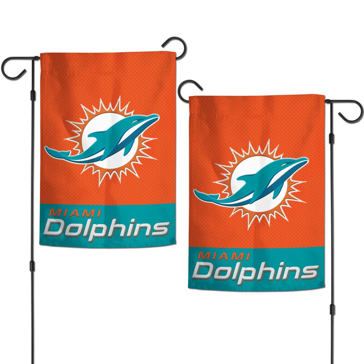 Miami Dolphins Garden Flag Appliqued 2 Sided heartlandflags