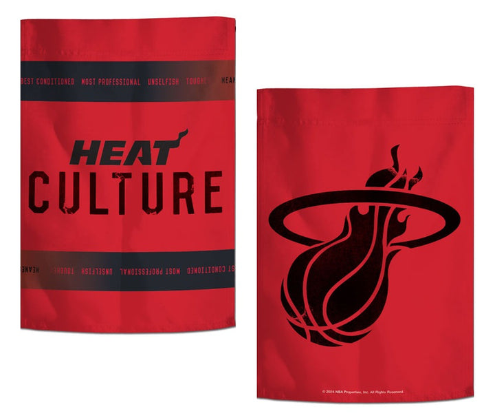 Miami Heat Culture City Garden Flag 2 Sided heartlandflags