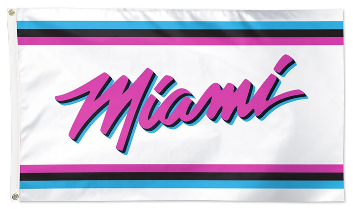 Miami Heat Flag 3x5 City Logo 2025 heartlandflags