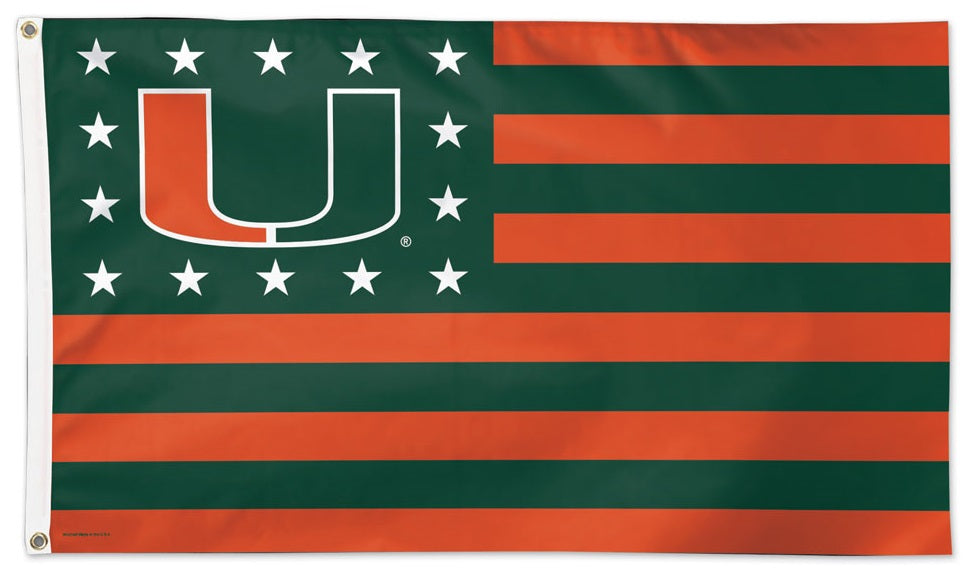 Miami Hurricanes Americana Flag heartlandflags