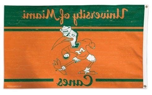 Miami Hurricanes Flag 3x5 Vault Logo Vintage heartlandflags