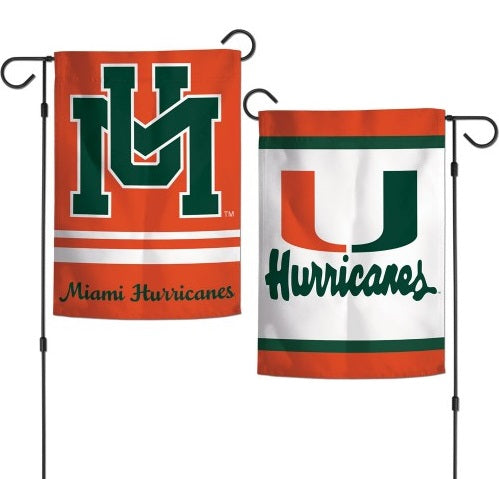 Miami Hurricanes Garden Flag Vault Logo heartlandflags