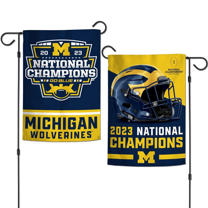 Michigan Wolverines Garden Flag 2 Sided 2023 Football Champions heartlandflags