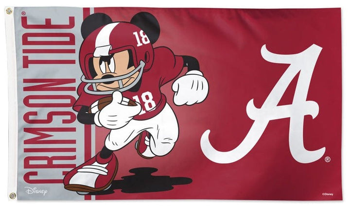 Mickey Mouse Alabama Crimson Tide 3x5 Football Flag heartlandflags