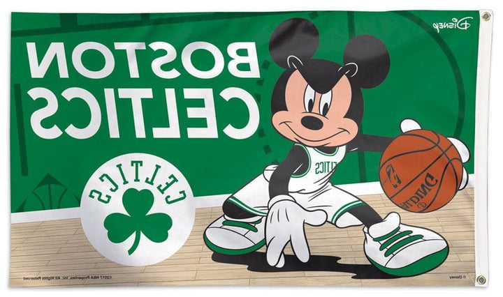 Mickey Mouse Boston Celtics 3x5 Flag Disney heartlandflags