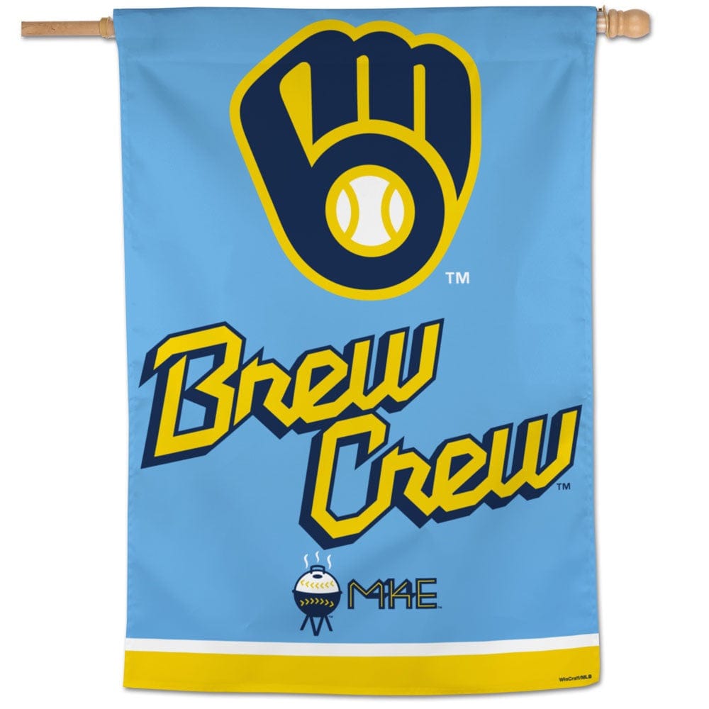 Milwaukee Brewers Banner City Connect Flag Brew Crew heartlandflags