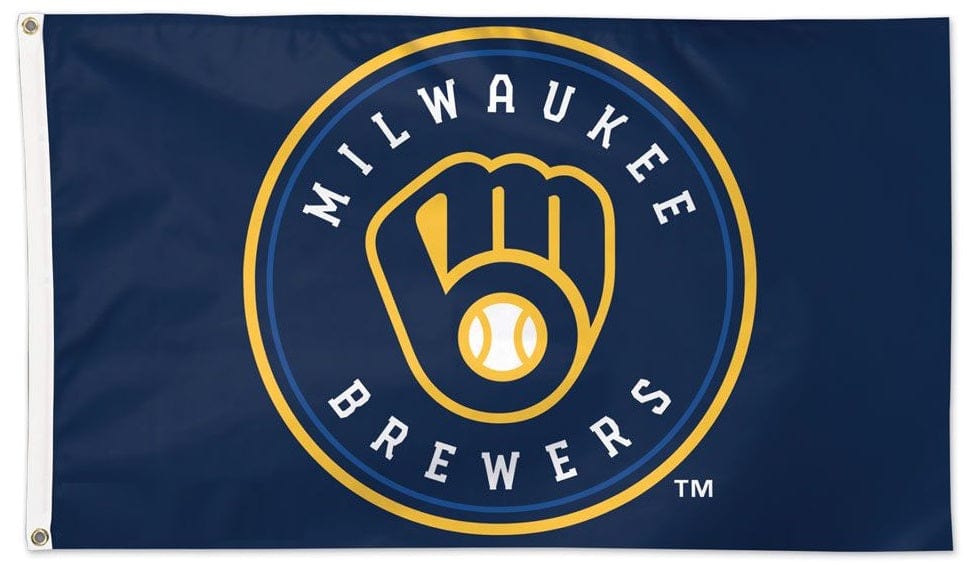 Milwaukee Brewers Flag 3x5 Logo 2 Sided heartlandflags