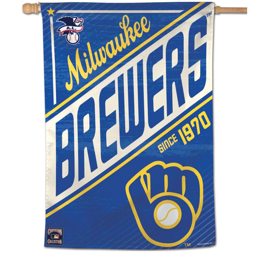 Milwaukee Brewers Flag Cooperstown Throwback House Banner heartlandflags