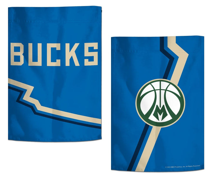 Milwaukee Bucks City Garden Flag 2 Sided heartlandflags