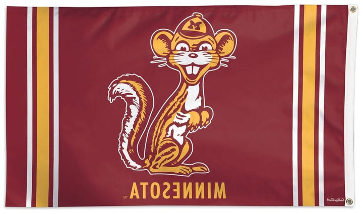 Minnesota Gophers Flag Vintage Logo 3x5 Throwback heartlandflags