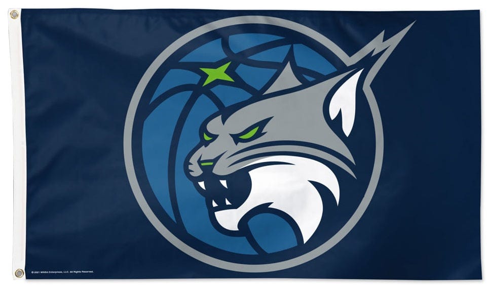 Minnesota Lynx Flag 3x5 Logo heartlandflags