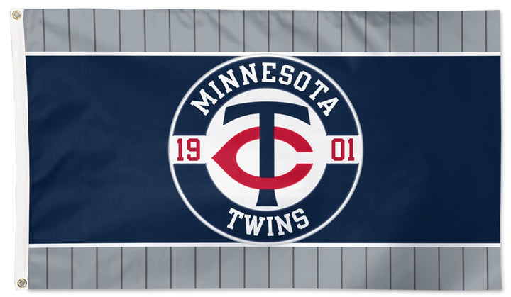 Minnesota Twins Embroidered Flag 2 Sided 3x5 heartlandflags