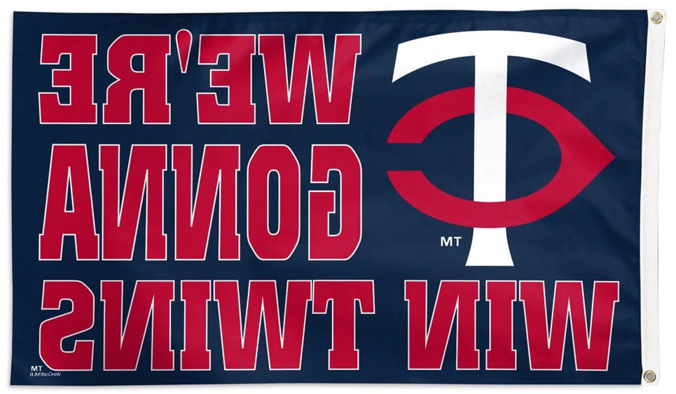 Minnesota Twins Flag 3x5 Slogan Win Twins heartlandflags