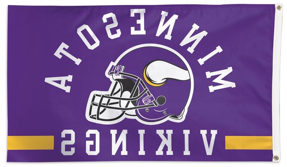 Minnesota Vikings Flag 3x5 Classic Helmet heartlandflags