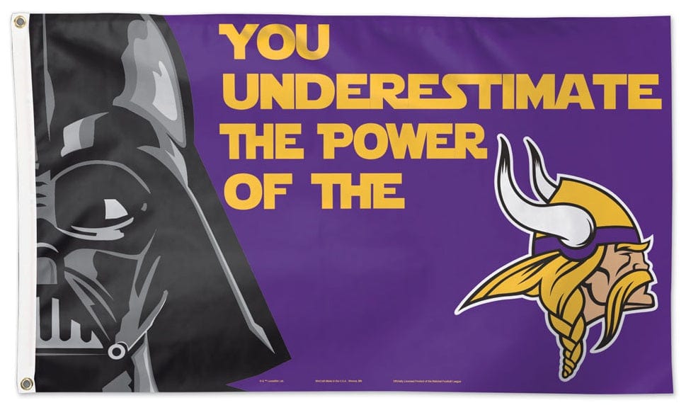 Minnesota Vikings Flag 3x5 Star Wars Darth Vader heartlandflags