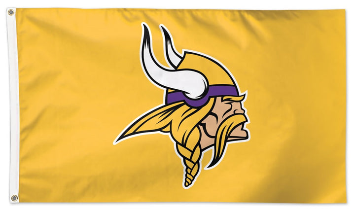 Minnesota Vikings Flag 3x5 Yellow Logo heartlandflags