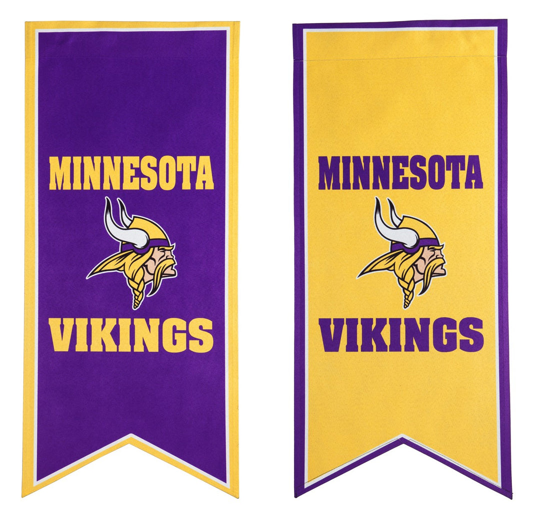 Minnesota Vikings Long Garden Flag 2 Sided Pennant heartlandflags