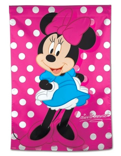 Minnie Mouse House Flag Disney Pink Polka Dot Banner heartlandflags