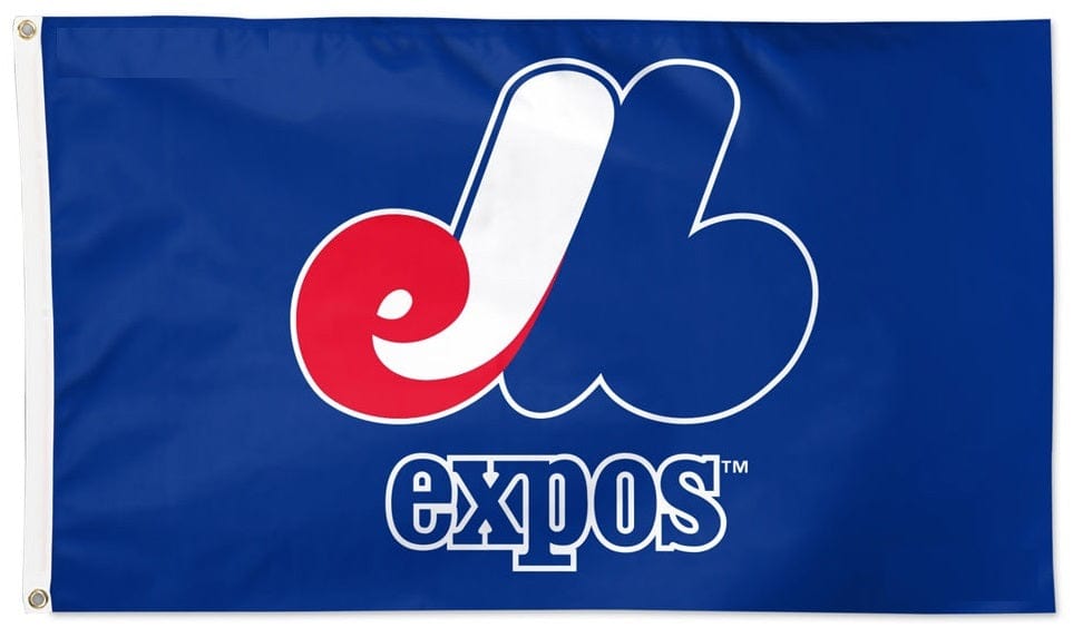 Montreal Expos Flag 3x5 Logo 2 Sided heartlandflags