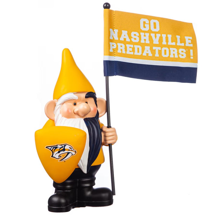 Nashville Predators Gnome with Flag Go Nashville Predators heartlandflags