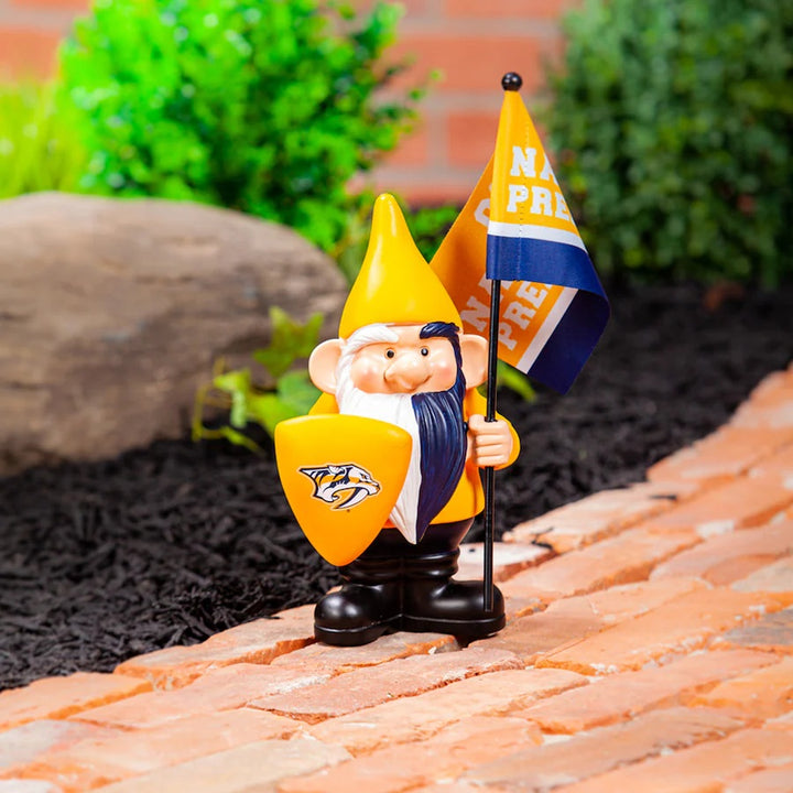 Nashville Predators Gnome with Flag Go Nashville Predators heartlandflags