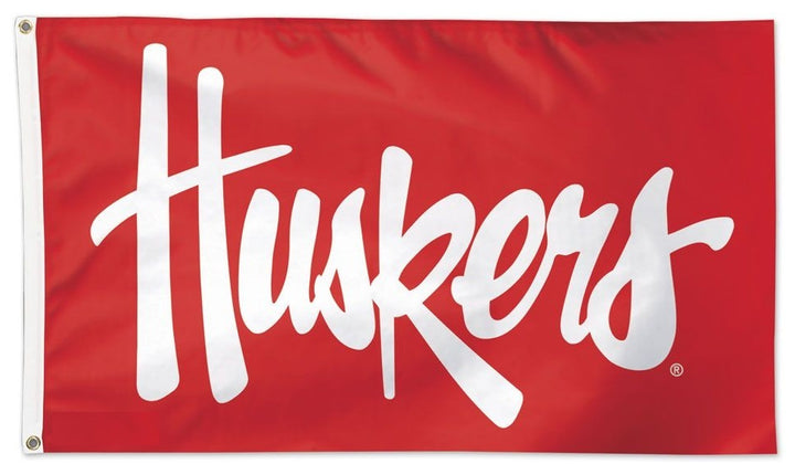 Nebraska Huskers Flag 3x5 Red heartlandflags