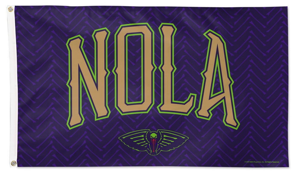 New Orleans Pelicans City Edition Flag 3x5 heartlandflags